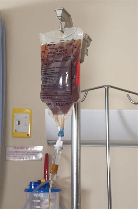 fake iv drip bag